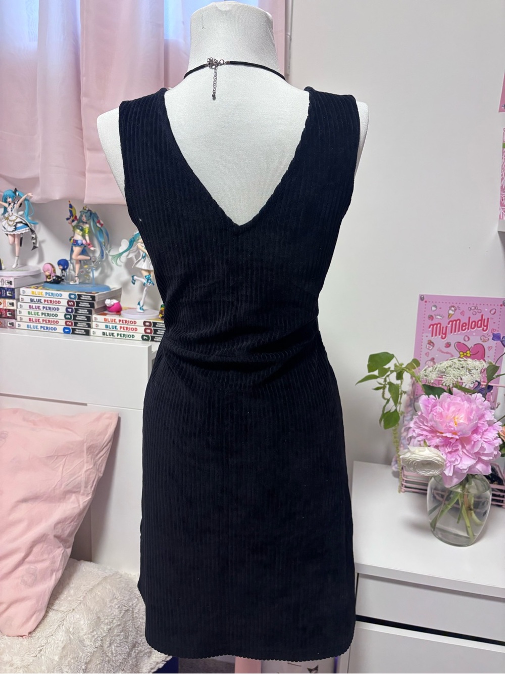TWIK by Simons black ribbed mini dress - Picture 3 of 5